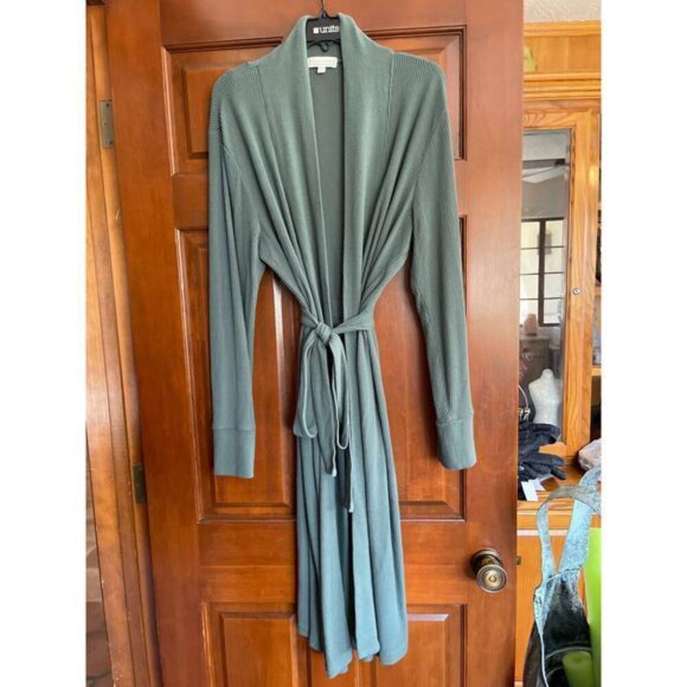 PJ SALVAGE RIBBED LONG ROBE SIZE L
